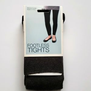 NEW FOOTLESS DARK GREY TIGHTS